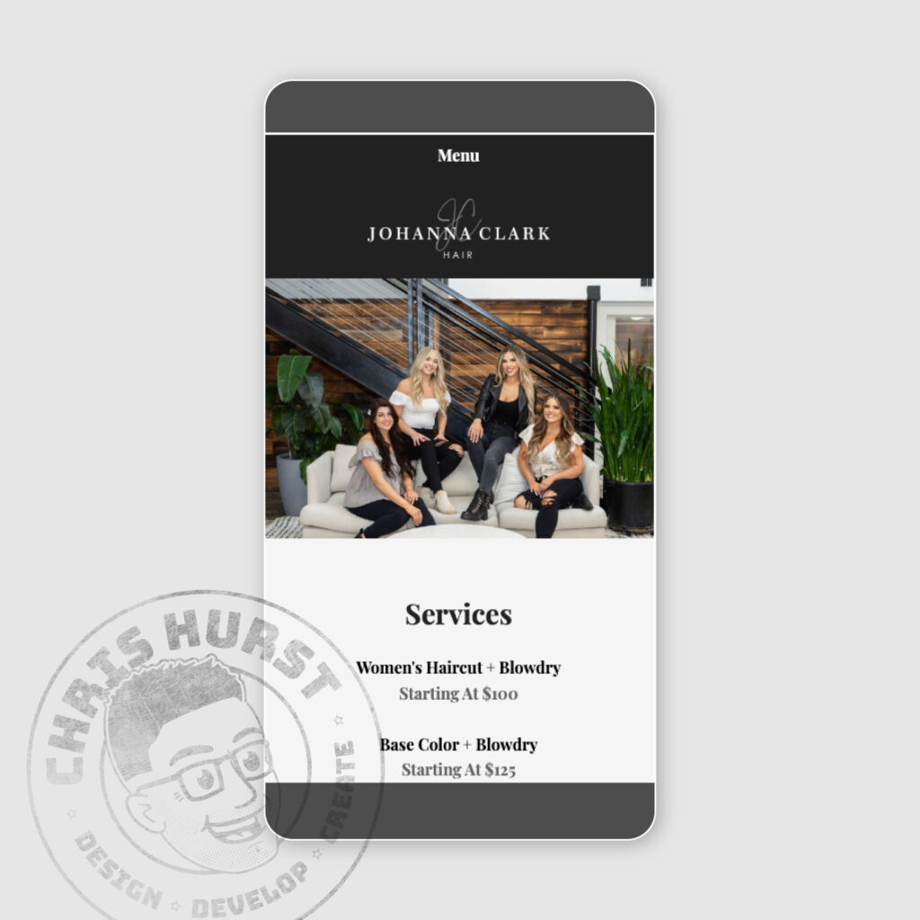 Mobile Design - Homepage