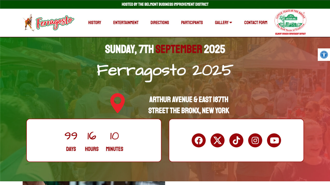 Ferragosto Web Design & WordPress Build
