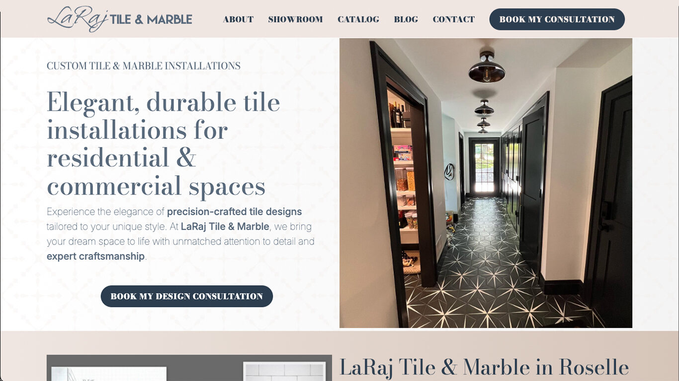 LaRaj Tile & Marble Web Design & WordPress Build