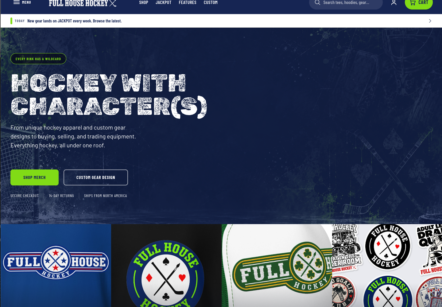Full House Hockey website