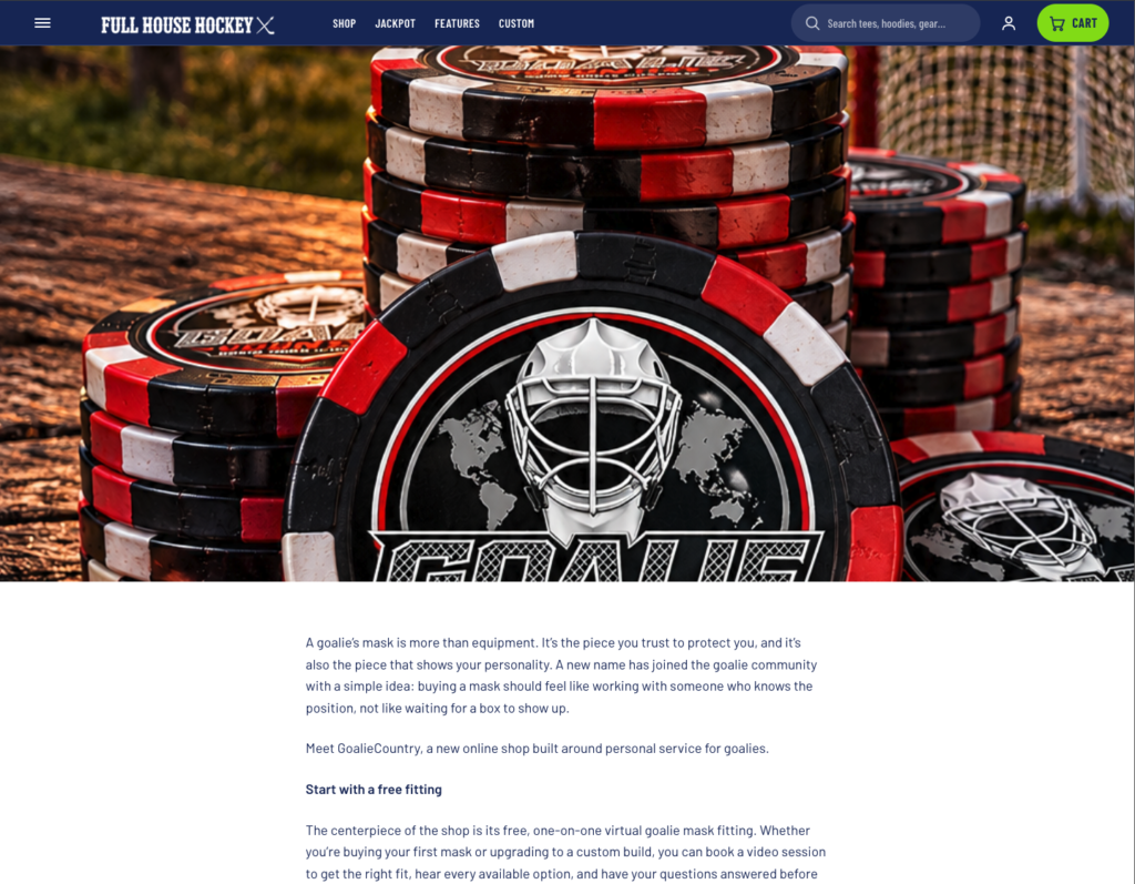 Full House Hockey | WordPress Development